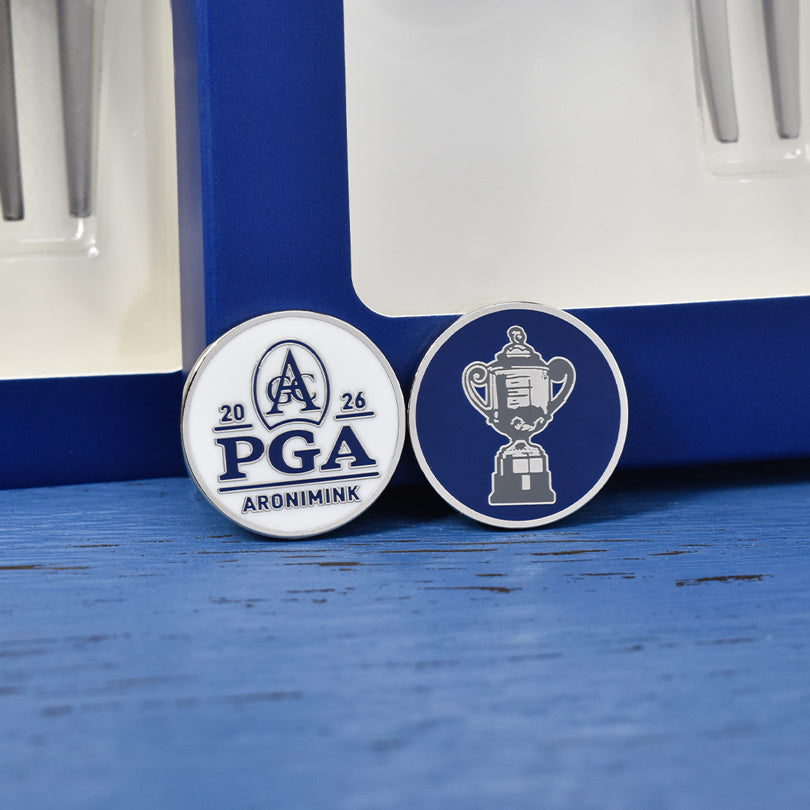 PRG GOLF 2026 PGA CHAMPIONSHIP DIVOT TOOL & BALL MARKER SET