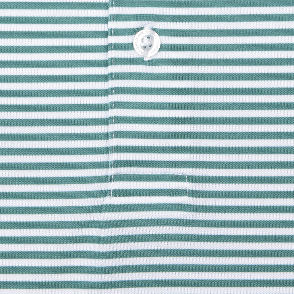 STRAIGHT DOWN 2026 PGA CHAMPIONSHIP DEL MAR STRIPE POLO IN SAGE