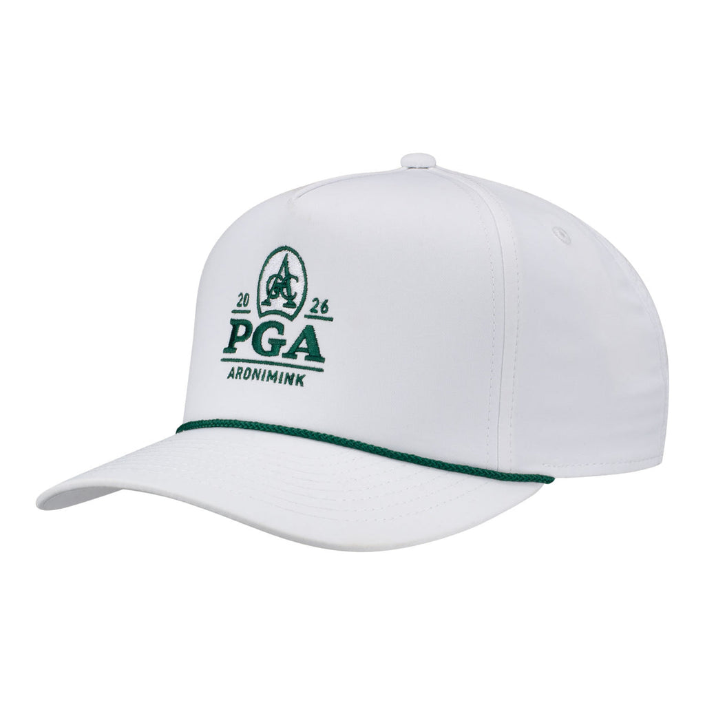 IMPERIAL 2026 PGA CHAMPIONSHIP WRIGHTSON ROPE HAT IN WHITE AND DARK GREEN