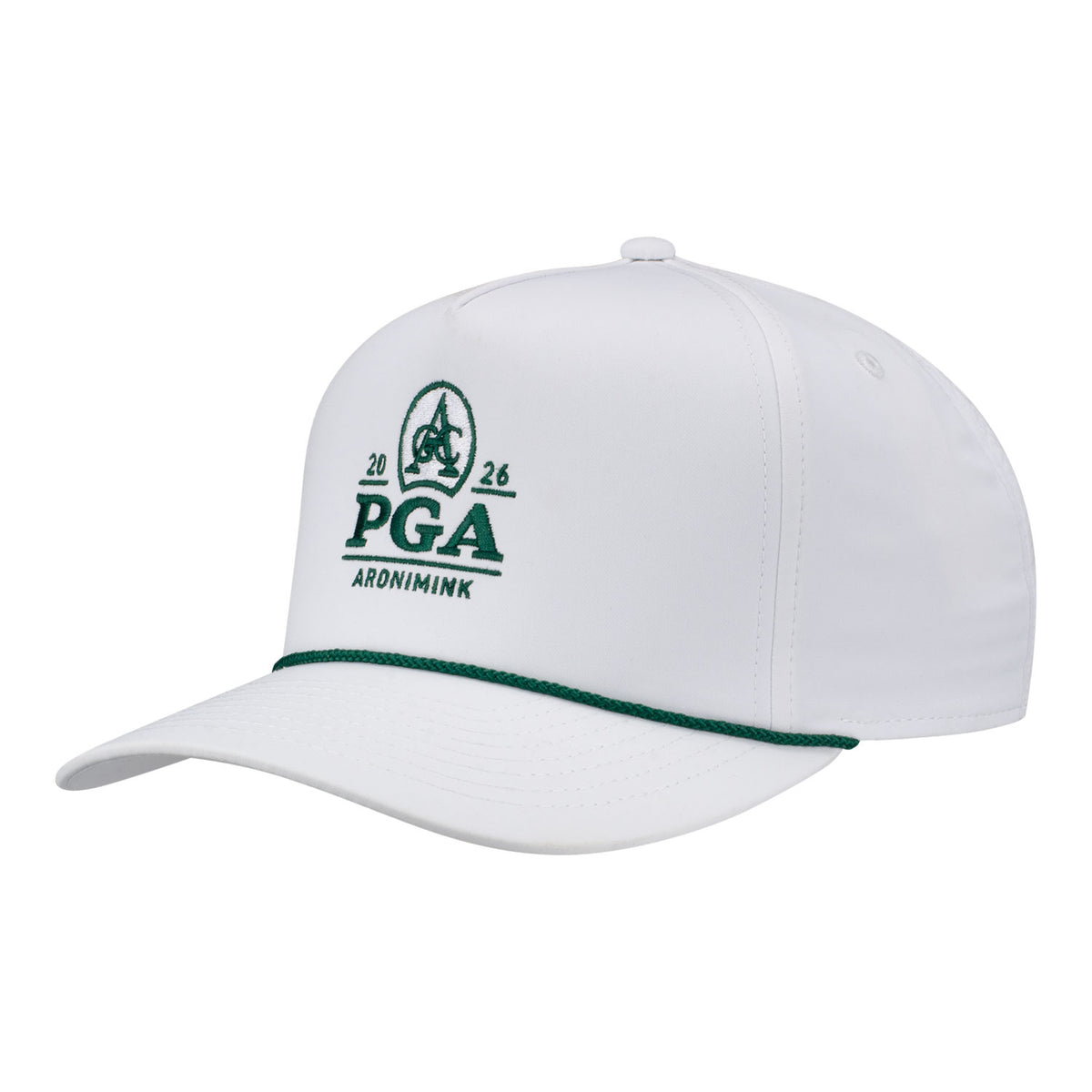 IMPERIAL 2026 PGA CHAMPIONSHIP WRIGHTSON ROPE HAT IN WHITE AND DARK GREEN