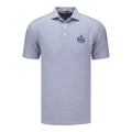 HOLDERNESS & BOURNE 2026 PGA CHAMPIONSHIP PERKINS STRIPE POLO IN HEATHERED ANDOVER AND WHITE