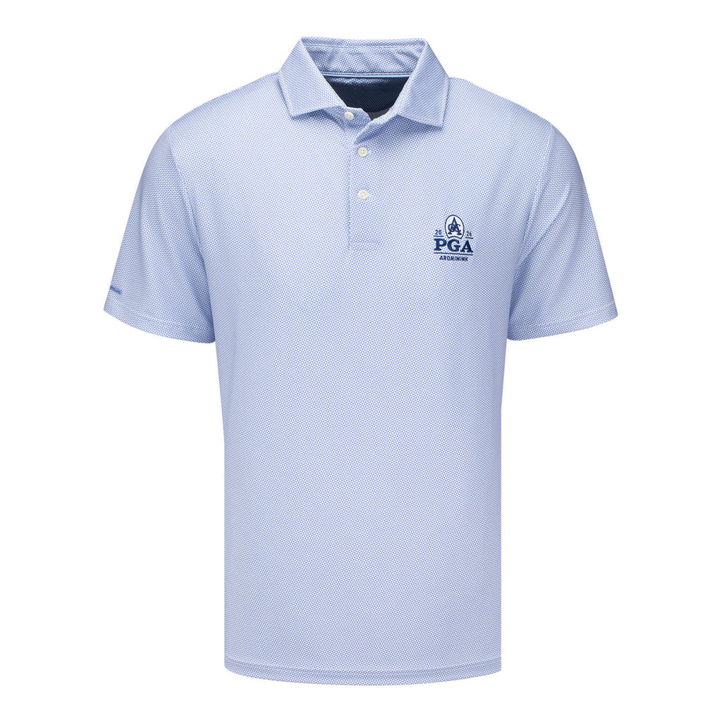 RALPH LAUREN 2026 PGA CHAMPIONSHIP LIGHTWEIGHT AIRFLOW JERSEY DECO POLO IN FALL BLUE BEEKMAN