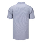 HOLDERNESS & BOURNE 2026 PGA CHAMPIONSHIP PERKINS STRIPE POLO IN HEATHERED ANDOVER AND WHITE