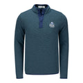 HOLDERNESS & BOURNE 2026 PGA CHAMPIONSHIP SULLIVAN QUILTED QUARTER SNAP IN HEATHERED DEEP TEAL AND NAVY