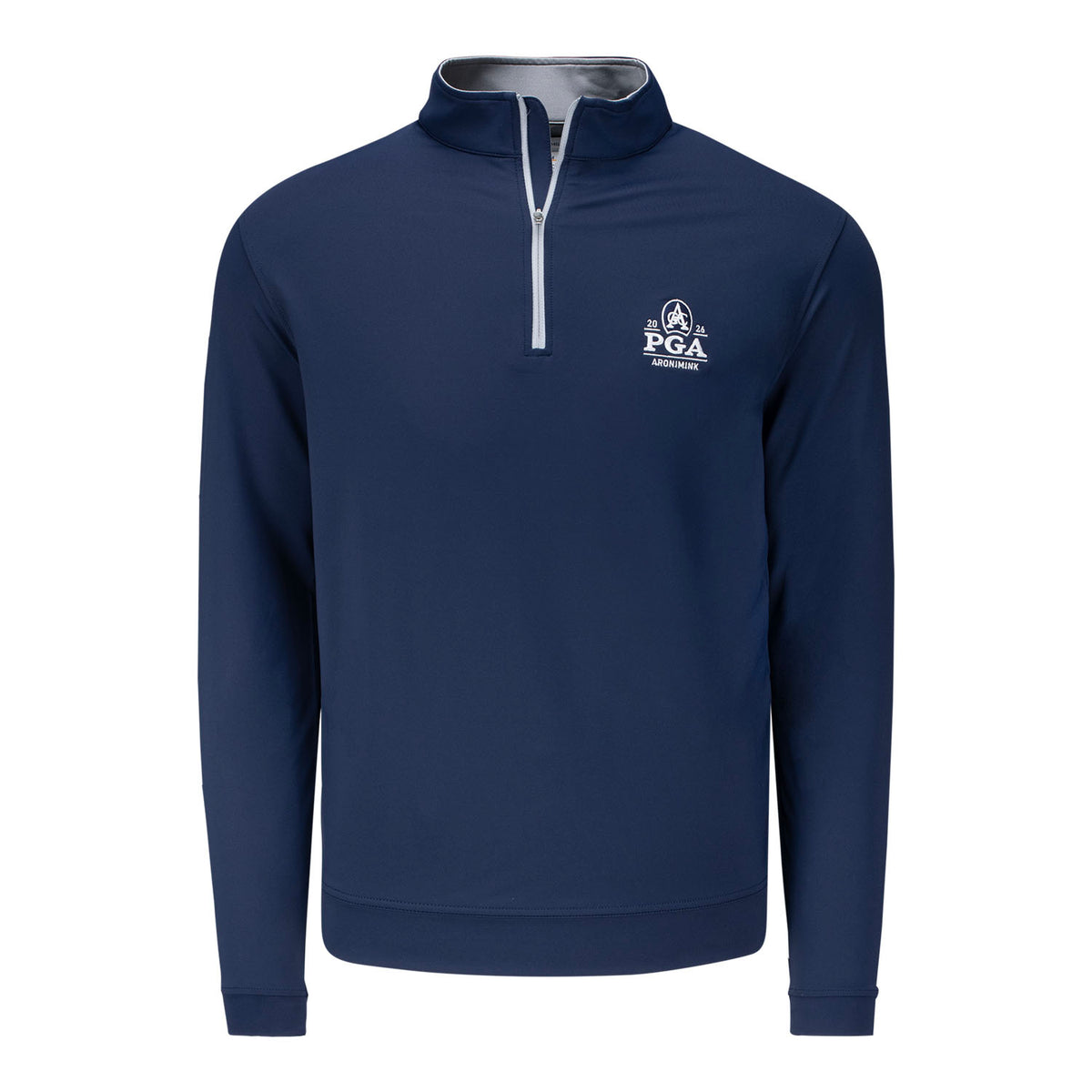 PETER MILLAR 2026 PGA CHAMPIONSHIP SOLID PERTH QUARTER ZIP IN NAVY