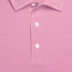 FOOTJOY 2026 PGA CHAMPIONSHIP MICROFEEDER STRIPE POLO IN RED AND WHITE