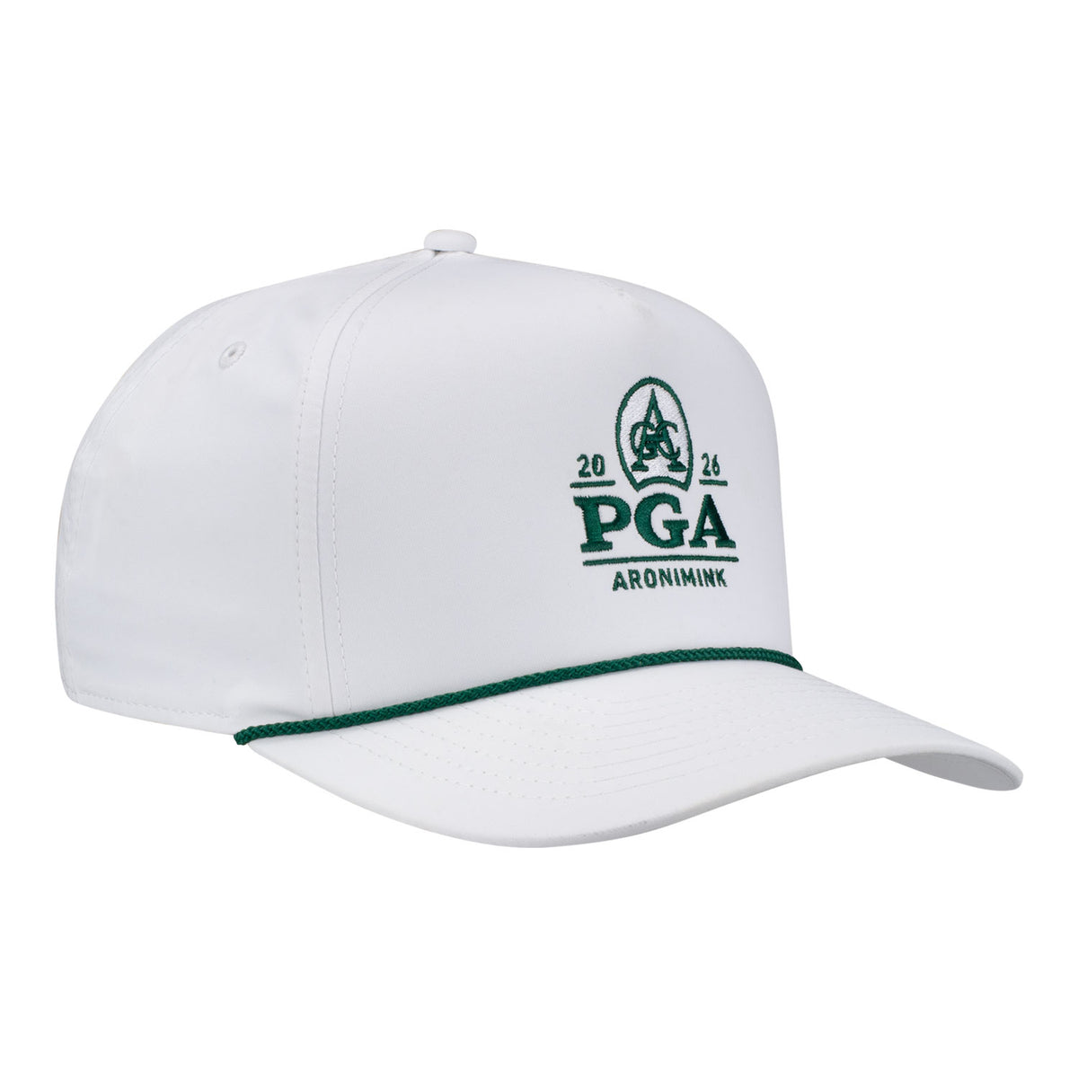IMPERIAL 2026 PGA CHAMPIONSHIP WRIGHTSON ROPE HAT IN WHITE AND DARK GREEN