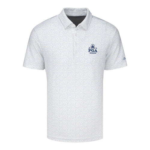 ADIDAS 2026 PGA CHAMPIONSHIP SOFT PRINT POLO IN WHITE