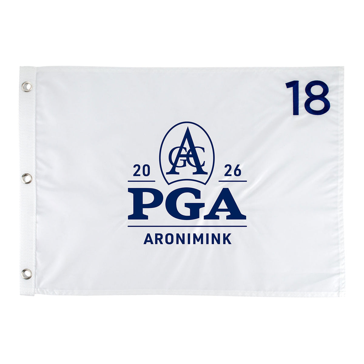 AHEAD 2026 PGA CHAMPIONSHIP EMBROIDERED FLAG IN WHITE