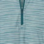 PETER MILLAR 2026 PGA CHAMPIONSHIP LADIES STRIPED QUARTER ZIP SUN SHIRT IN DEEP JADE