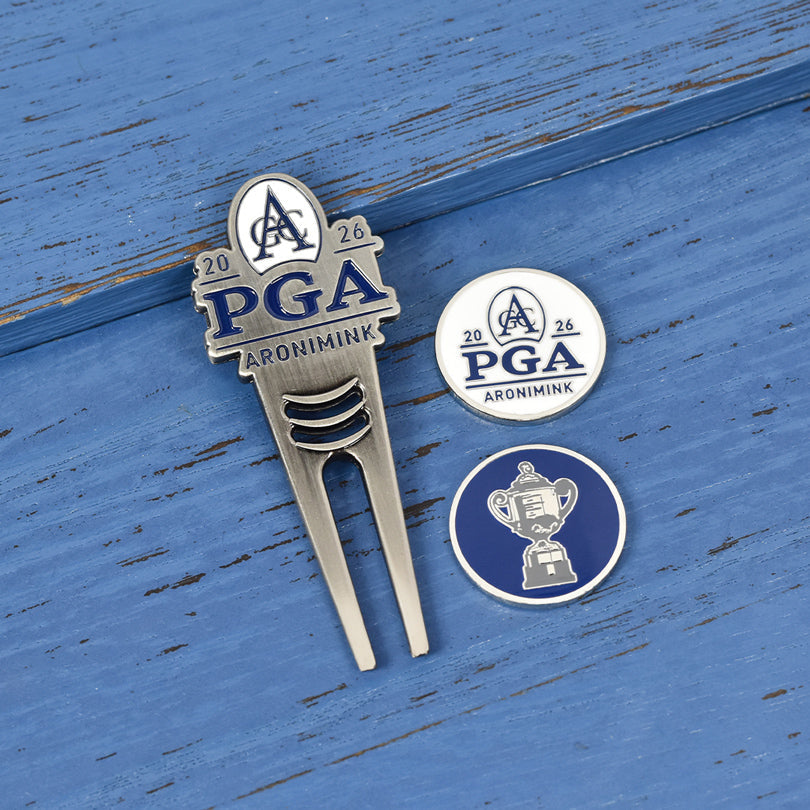 PRG GOLF 2026 PGA CHAMPIONSHIP DIVOT TOOL & BALL MARKER SET