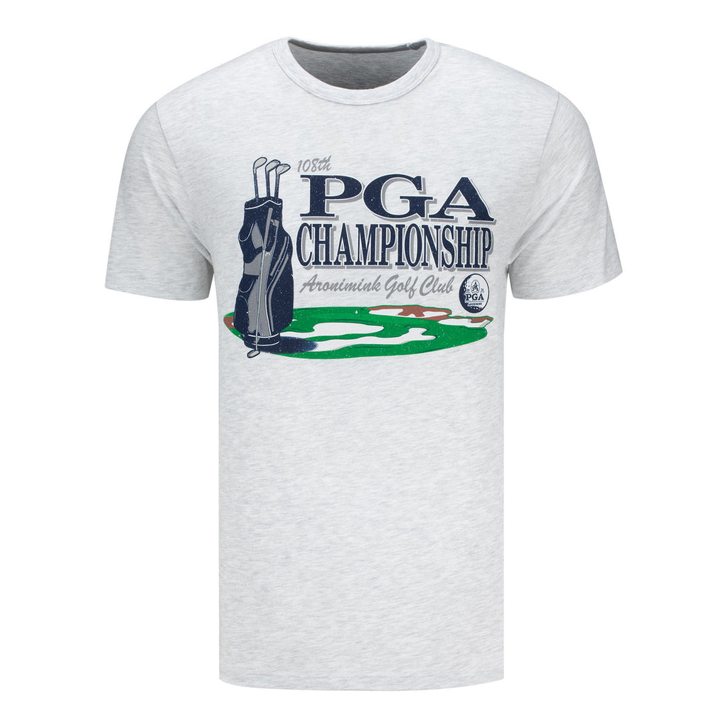 ’47 BRAND 2026 PGA CHAMPIONSHIP FRANKLIN GOLF BAG BUNKER T-SHIRT IN GREY