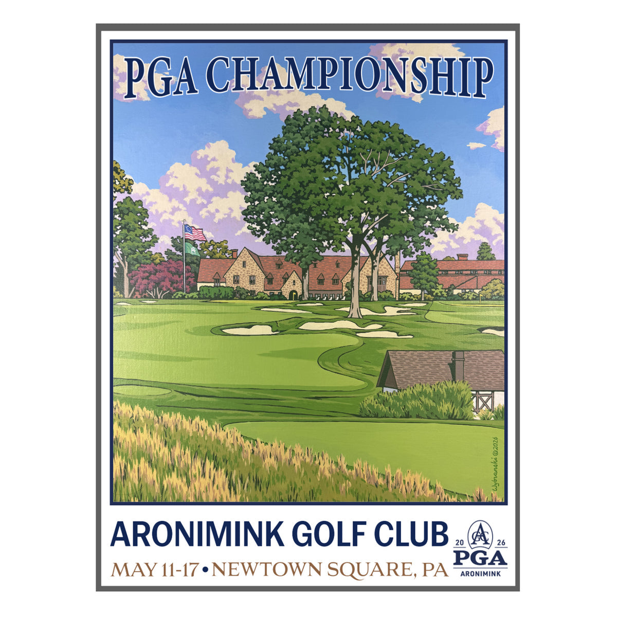 LEE WYBRANSKI 2026 PGA CHAMPIONSHIP POSTER