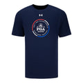 UNDER ARMOUR 2026 PGA CHAMPIONSHIP PERFORMANCE COTTON TEE IN MIDNIGHT NAVY