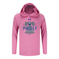 UNDER ARMOUR 2026 PGA CHAMPIONSHIP YOUTH TECH STRETCH LONG SLEEVE HOODIE IN PINK
