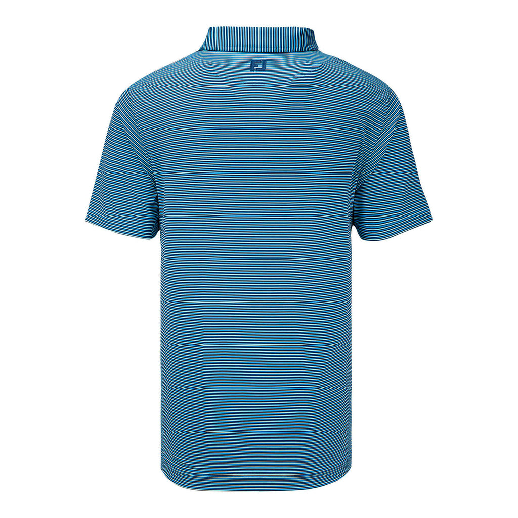 FOOTJOY 2026 PGA CHAMPIONSHIP SMOOTH STRIPE POLO IN NAVY, MINT, AND BLUE