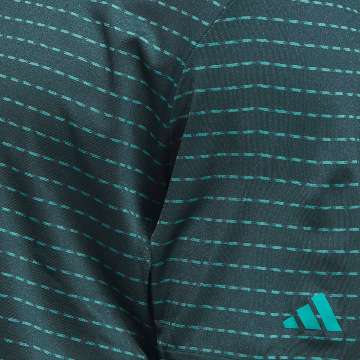 ADIDAS 2026 PGA CHAMPIONSHIP DASH STRIPE POLO IN COLLEGIATE GREEN
