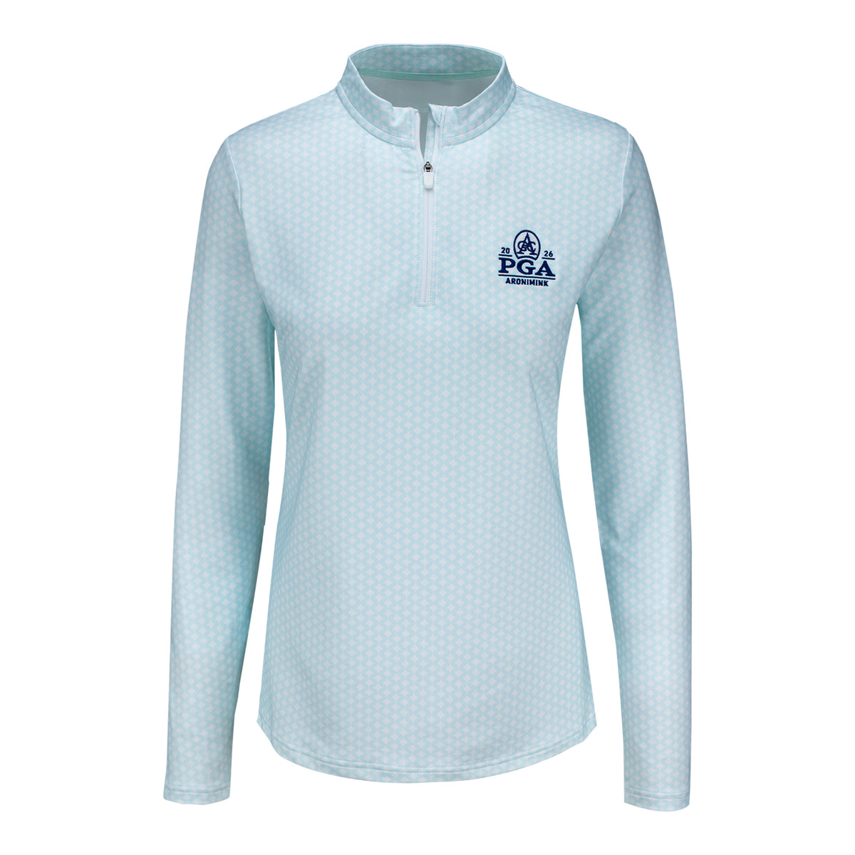 FOOTJOY 2026 PGA CHAMPIONSHIP WOMEN’S QUARTER ZIP IN GLACIAL BLUE PRINT