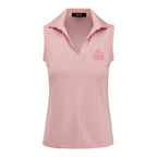RALPH LAUREN 2026 PGA CHAMPIONSHIP WOMEN’S PIQUE SCALLOP POLO IN LIGHT PINK