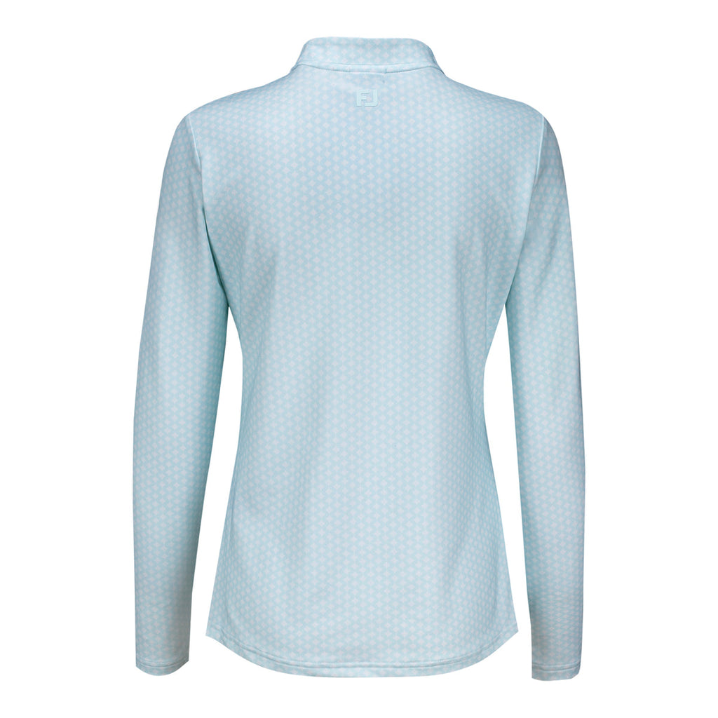 FOOTJOY 2026 PGA CHAMPIONSHIP WOMEN’S QUARTER ZIP IN GLACIAL BLUE PRINT