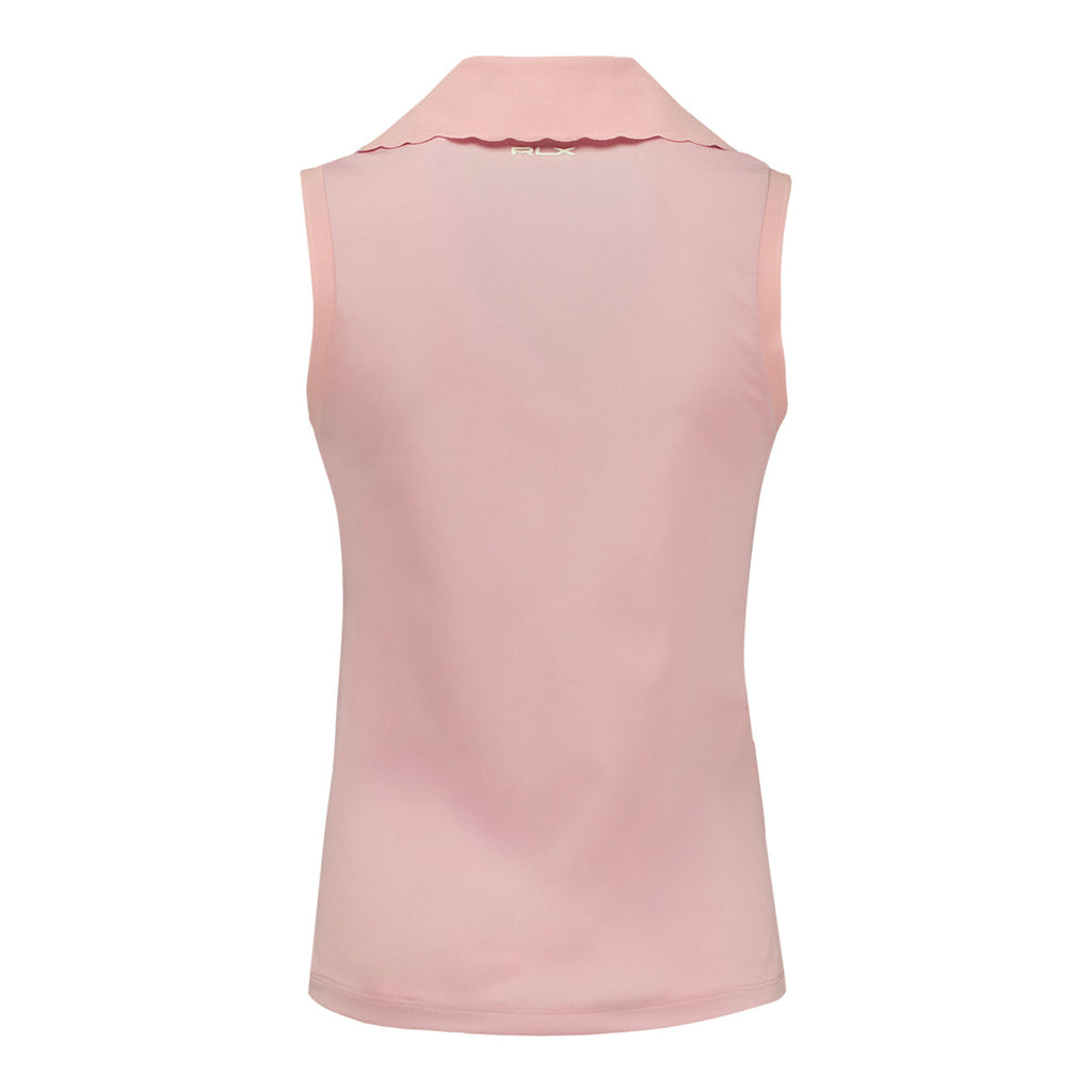 RALPH LAUREN 2026 PGA CHAMPIONSHIP WOMEN’S PIQUE SCALLOP POLO IN LIGHT PINK
