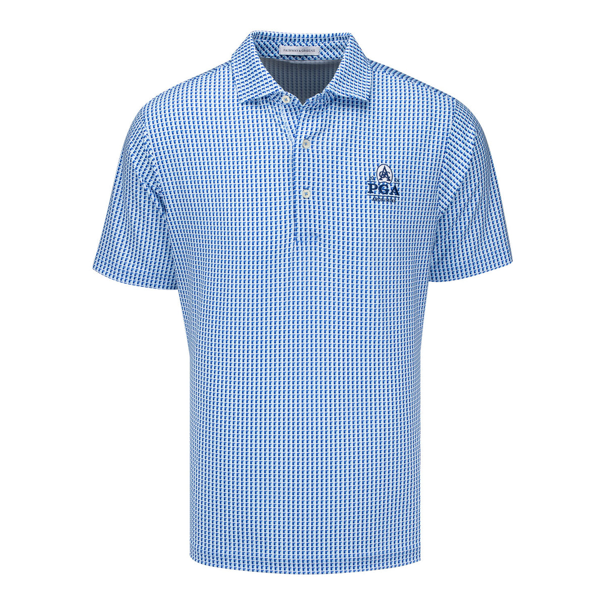 FAIRWAY & GREENE 2026 PGA CHAMPIONSHIP WENHAM PRINT POLO IN WHITE