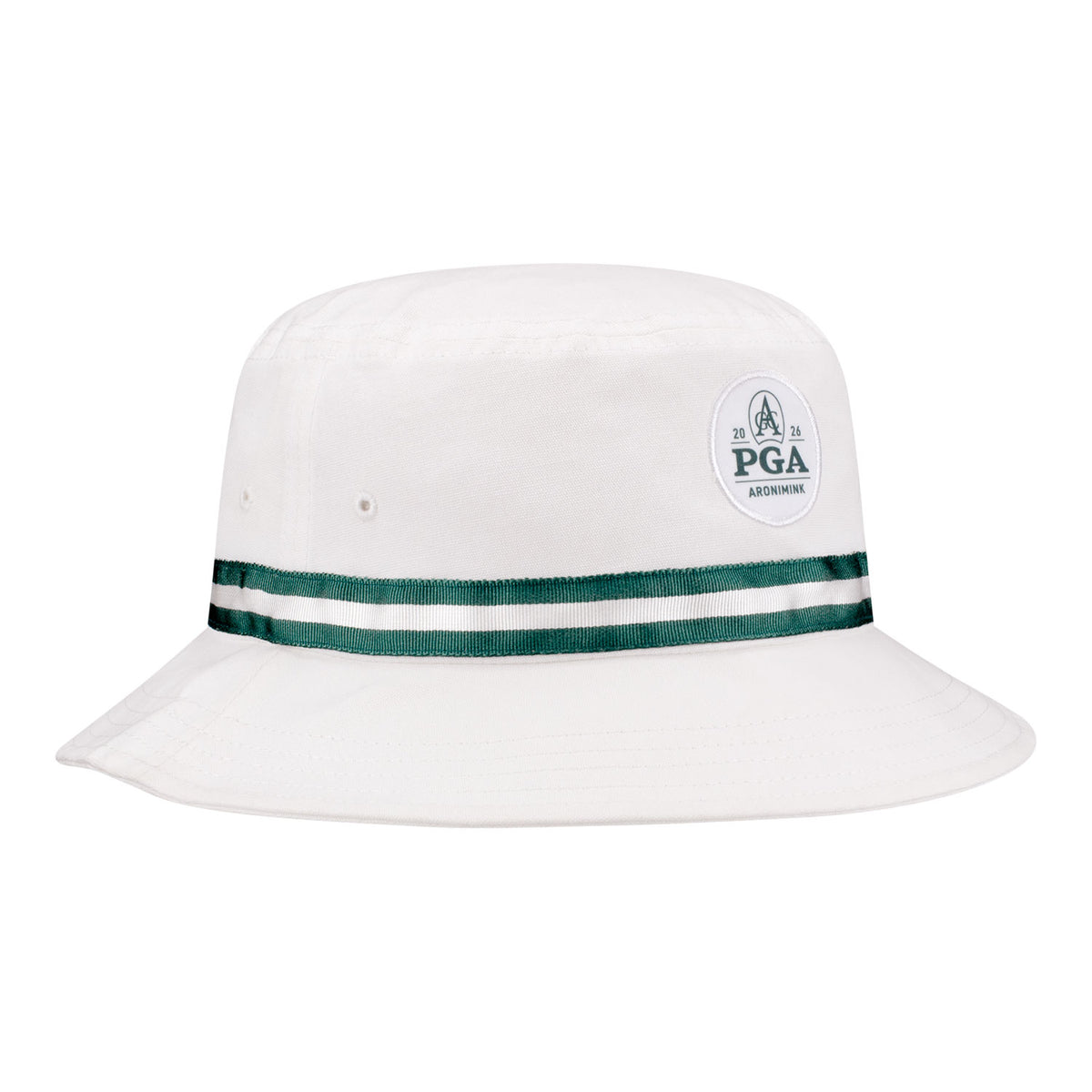 IMPERIAL 2026 PGA CHAMPIONSHIP OXFORD BUCKET HAT IN WHITE AND DARK GREEN