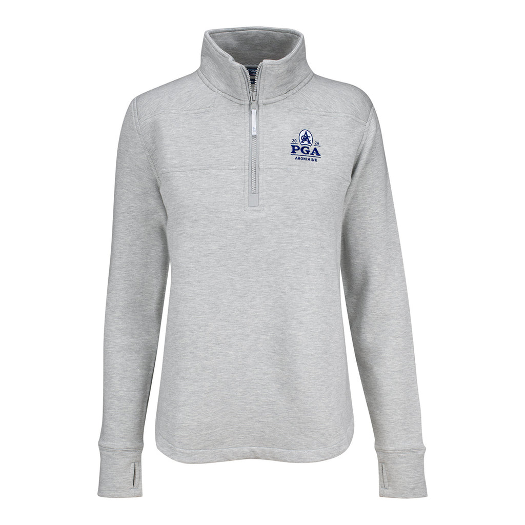 VINEYARD VINES 2026 PGA CHAMPIONSHIP WOMEN’S DREAMCLOTH SHEP SHIRT IN LIGHT GRAY HEATHER