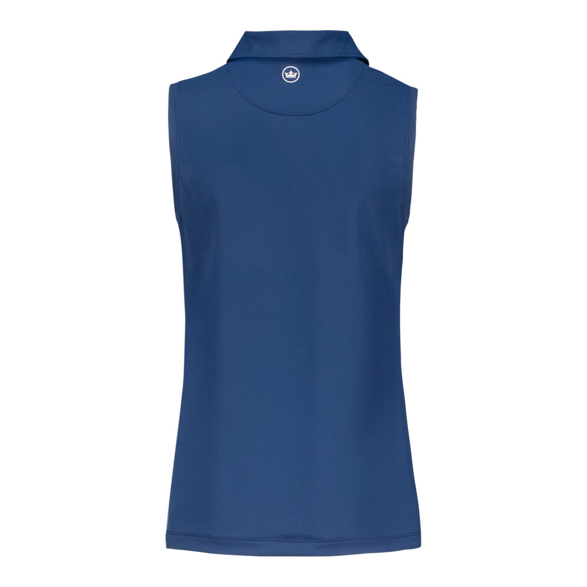 PETER MILLAR 2026 PGA CHAMPIONSHIP WOMEN’S BANDED SPORT MESH SLEEVELESS POLO IN NAVY