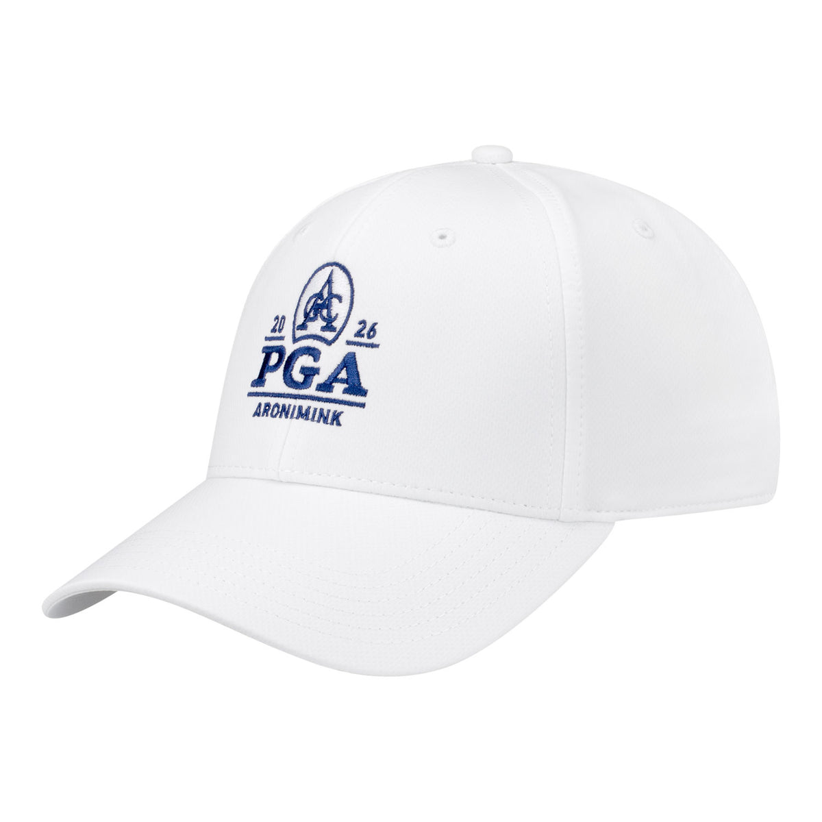 AHEAD 2026 PGA CHAMPIONSHIP STRATUS LOGO & KEYSTONE PERFORMANCE HAT IN WHITE