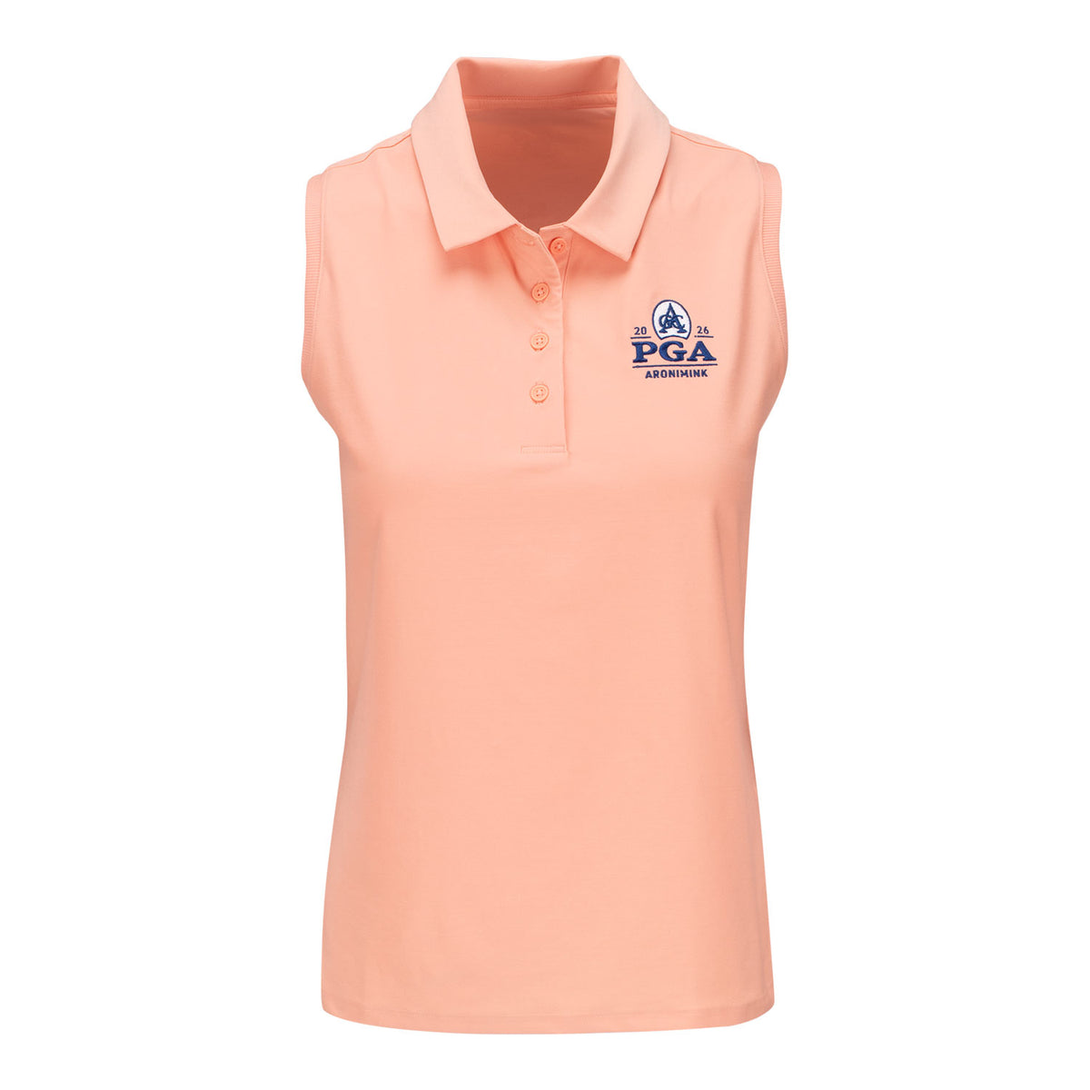 NIKE 2026 PGA CHAMPIONSHIP WOMEN’S VICTORY SLEEVELESS POLO IN APRICOT