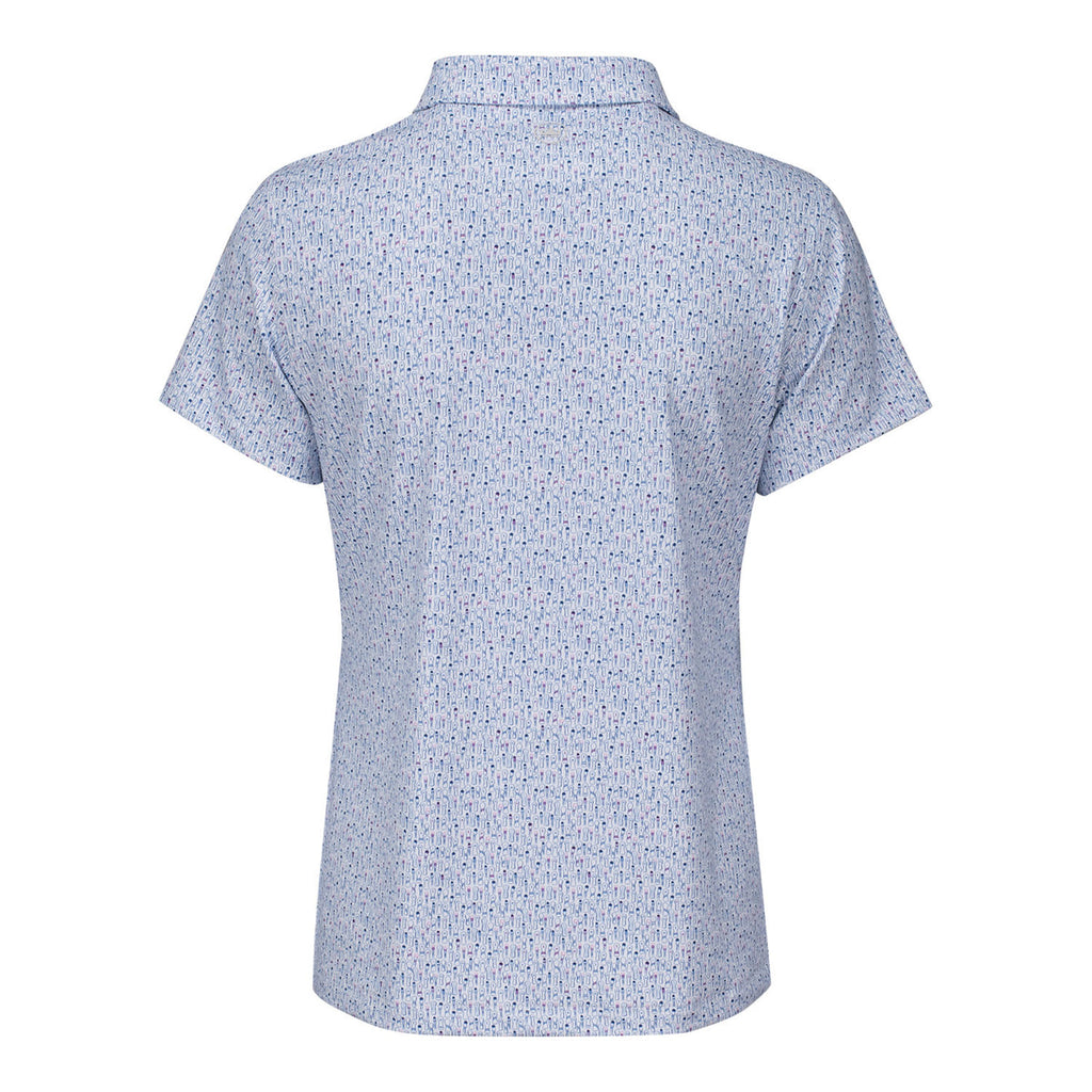 PETER MILLAR 2026 PGA CHAMPIONSHIP WOMEN’S FAIRWAY FRILLS JERSEY POLO IN WHITE
