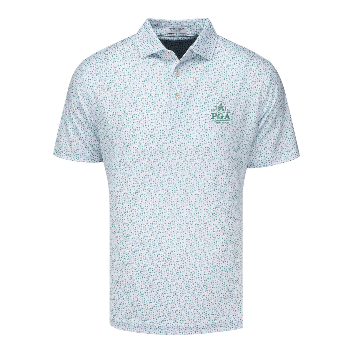 PETER MILLAR 2026 PGA CHAMPIONSHIP CHEERS PERFORMANCE JERSEY POLO IN WHITE - PAG