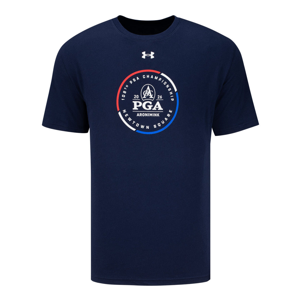 UNDER ARMOUR 2026 PGA CHAMPIONSHIP PERFORMANCE COTTON TEE IN MIDNIGHT NAVY - PAG