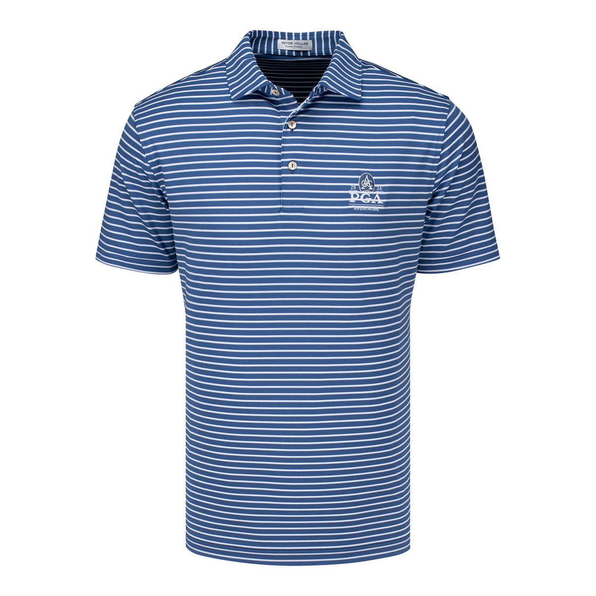 PETER MILLAR 2026 PGA CHAMPIONSHIP DUNNES PERFORMANCE JERSEY POLO IN WINDSOR BLUE - PAG