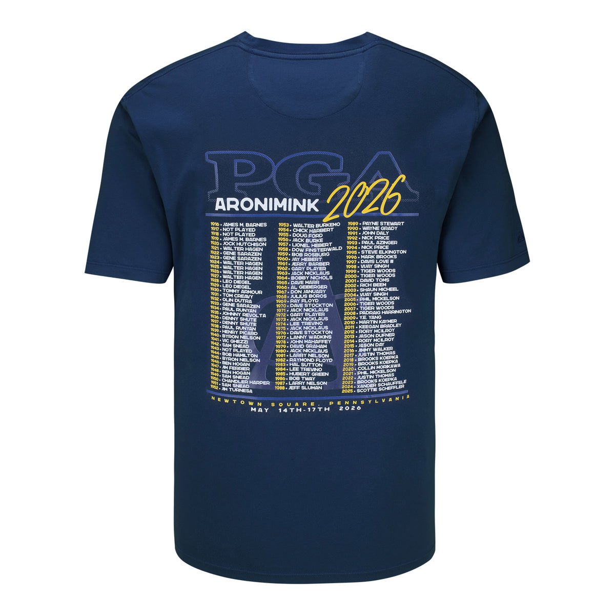 AHEAD 2026 PGA CHAMPIONSHIP PAST CHAMPIONS T-SHIRT IN TRUE NAVY - PAG