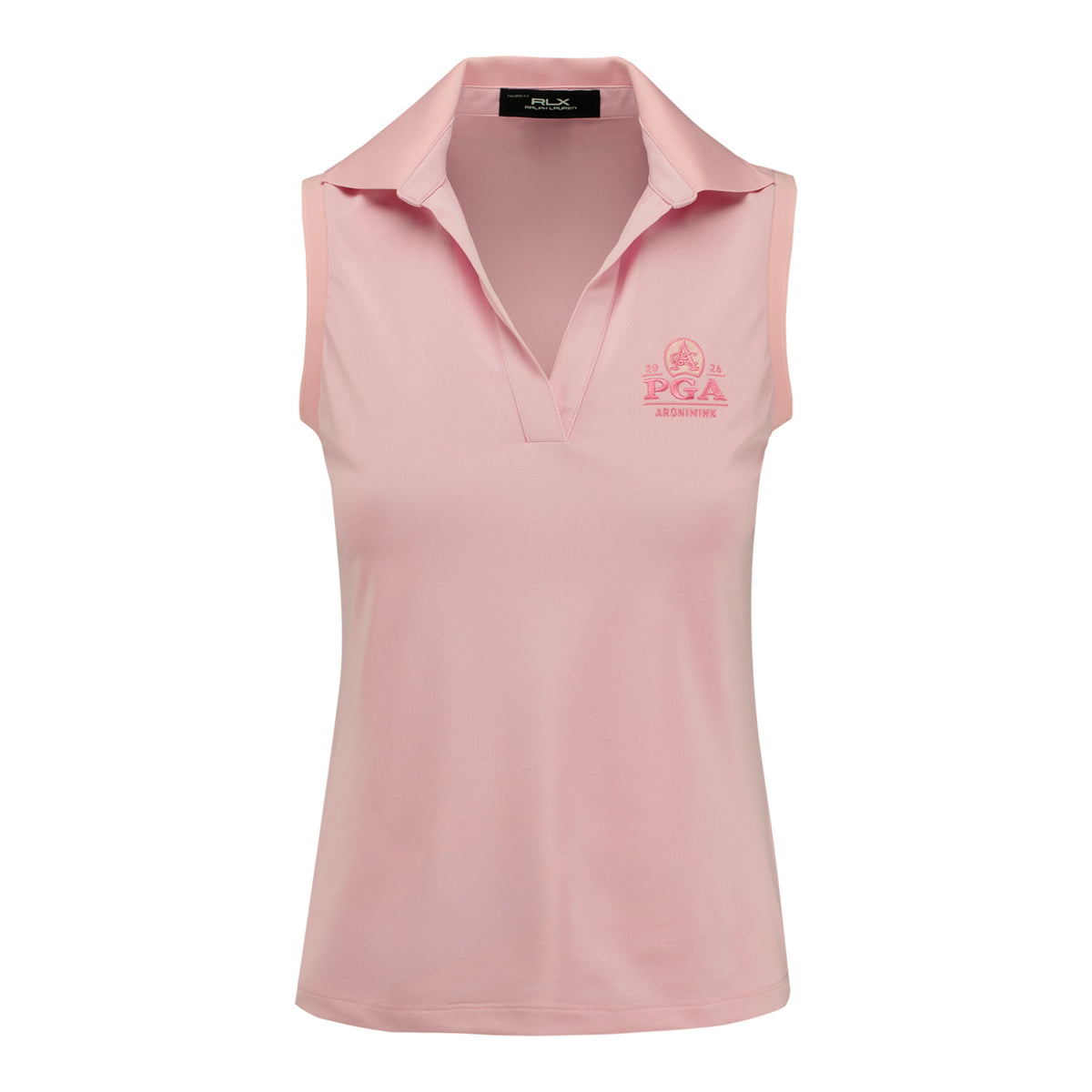 RALPH LAUREN 2026 PGA CHAMPIONSHIP WOMEN’S PIQUE SCALLOP POLO IN LIGHT PINK - PAG