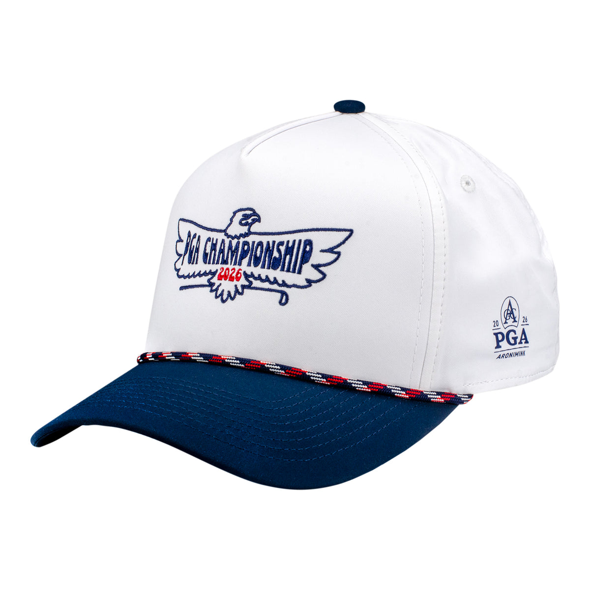 IMPERIAL 2026 PGA CHAMPIONSHIP WRIGHTSON TWO-TONE ROPE HAT IN WHITE AND NAVY - PAG