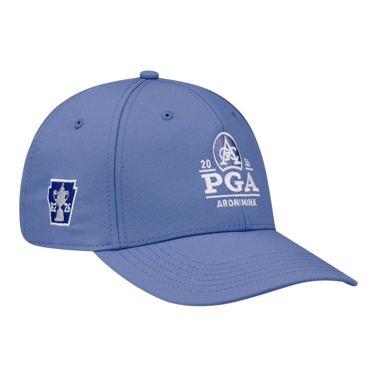 AHEAD 2026 PGA CHAMPIONSHIP STRATUS LOGO & KEYSTONE PERFORMANCE HAT IN MINERAL - PAG