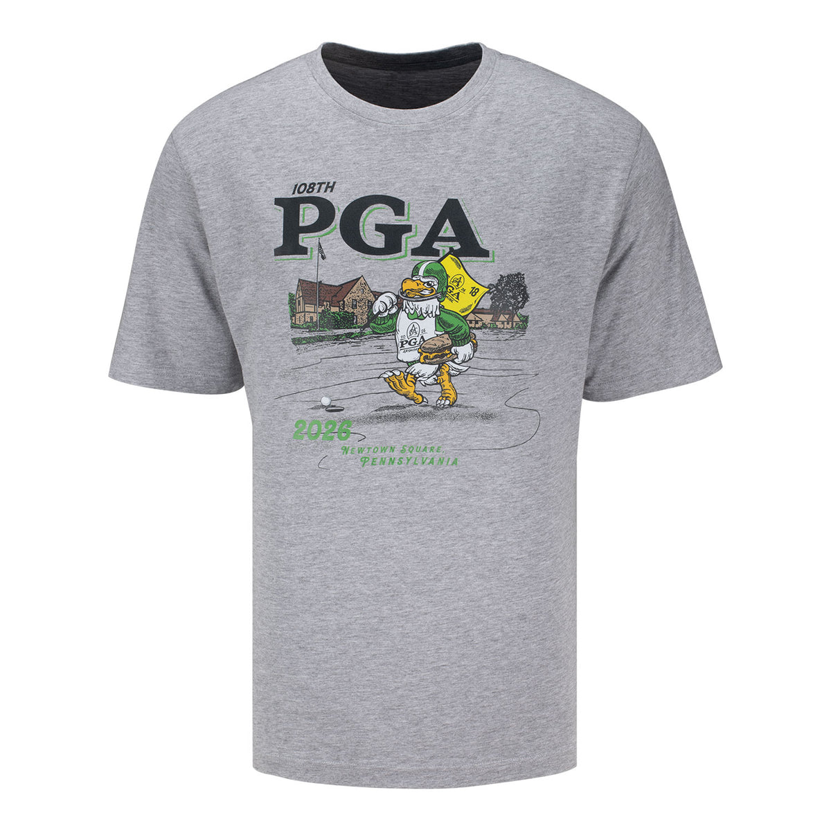 AHEAD 2026 PGA CHAMPIONSHIP JOE EAGLE T-SHIRT IN HEATHER GREY - PAG